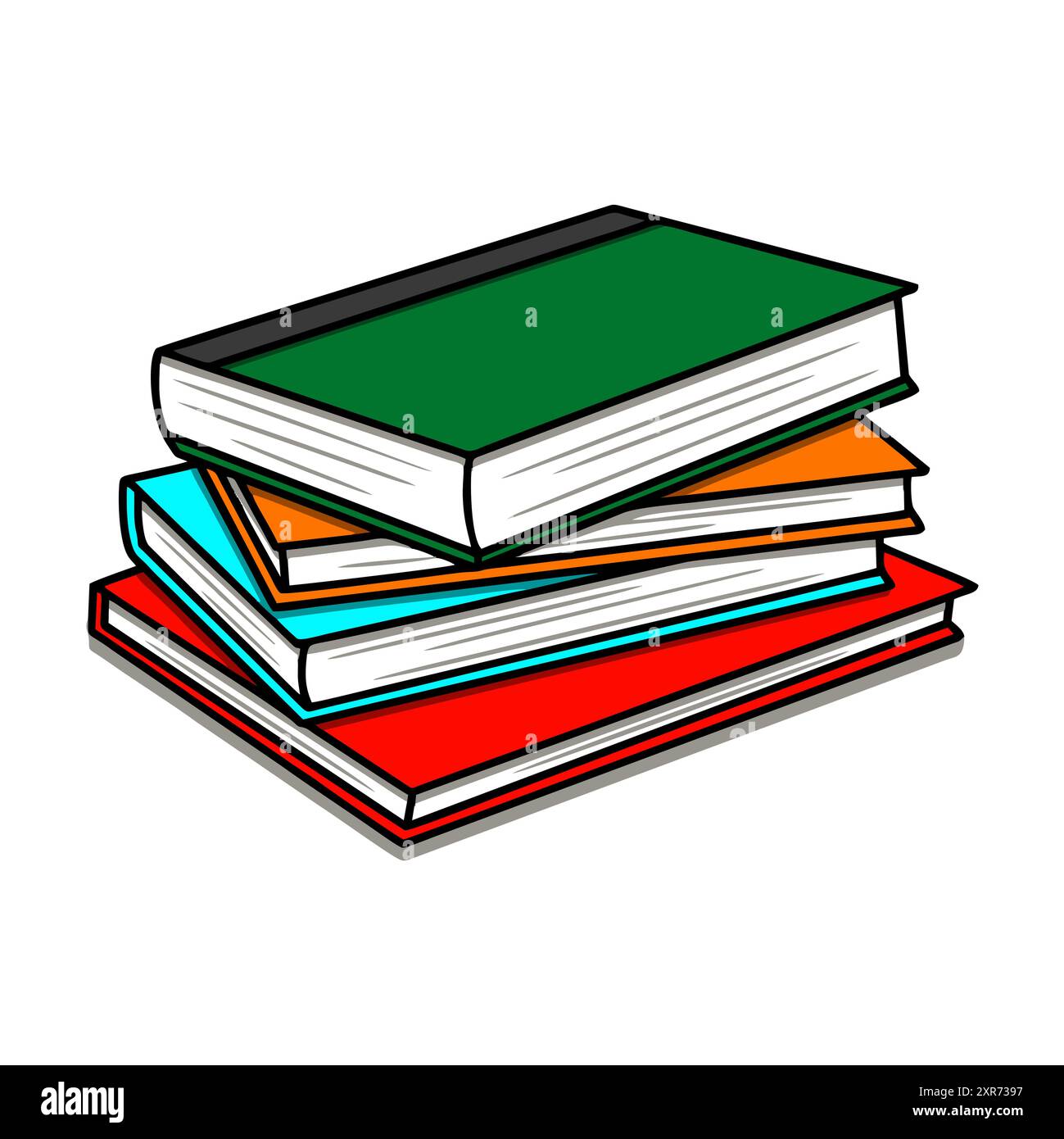 Stack of books Image of stack of books isolated Education concept ...