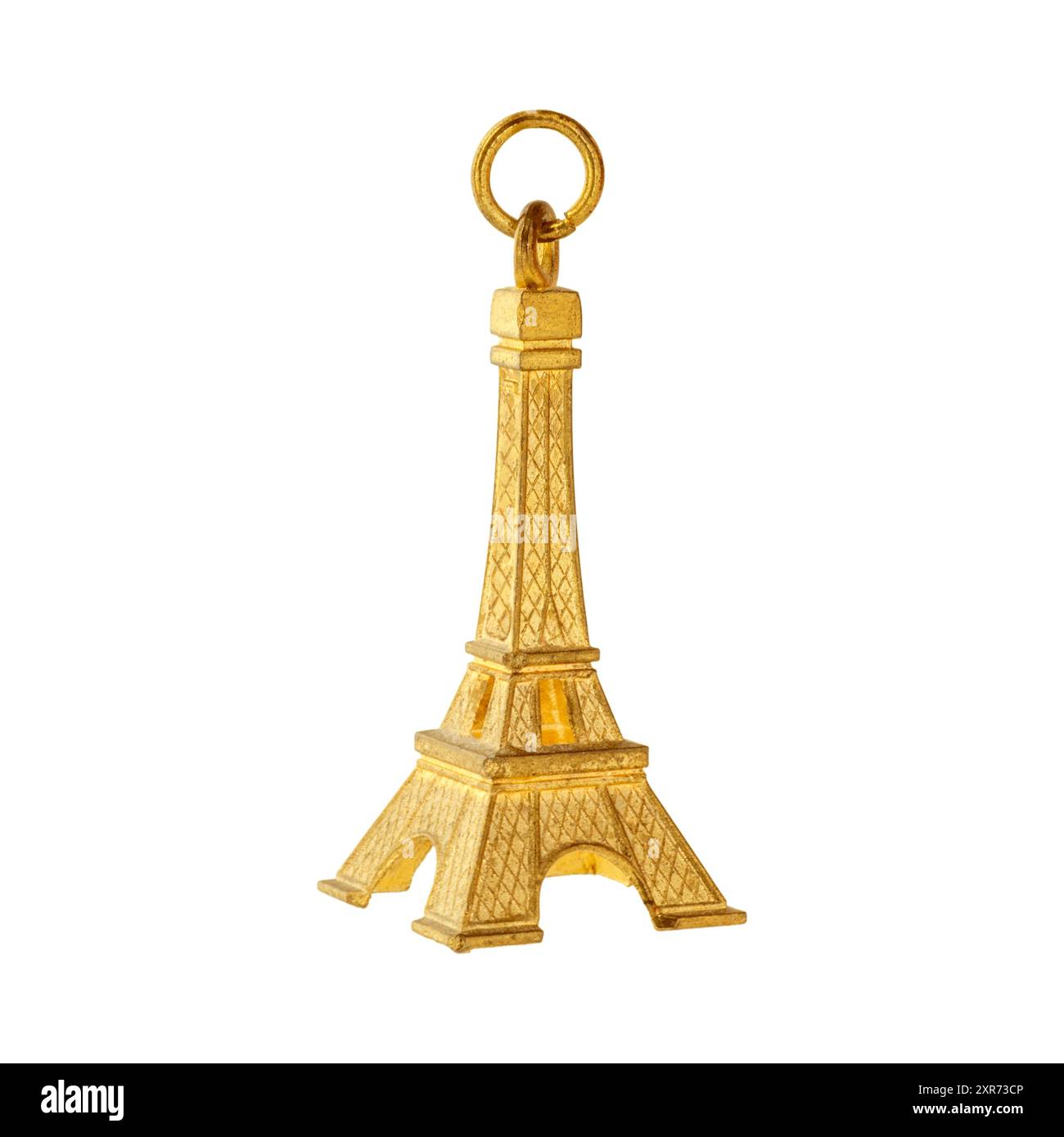Eiffel tower souvenir isolated on white background Stock Photo - Alamy