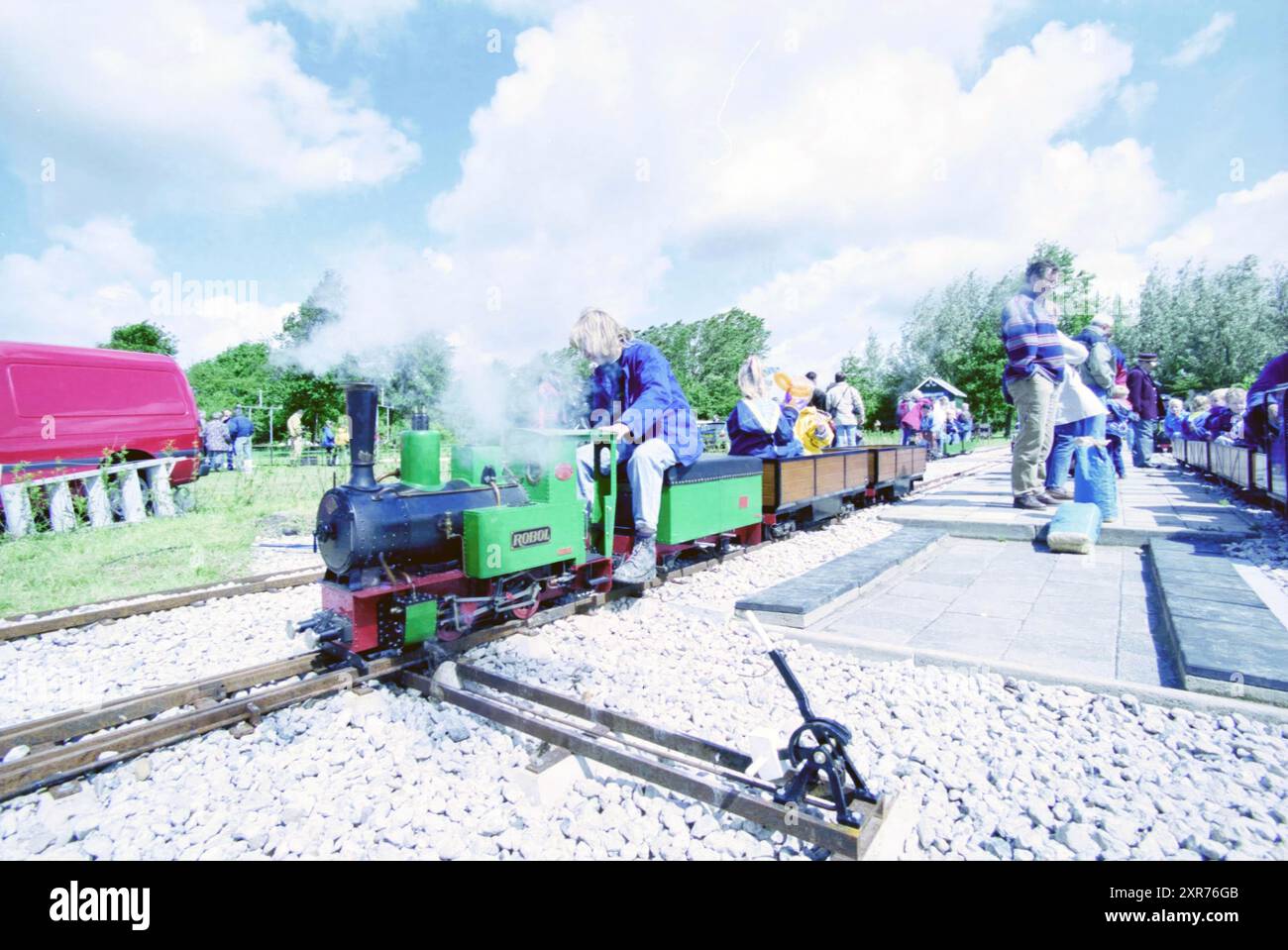 Steam railway, Spaarnwoude, Spaarnwoude, 26-05-2000, Whizgle Dutch News: Historic Images Tailored for the Future. Explore The Netherlands past with modern perspectives through Dutch agency imagery. Bridging yesterday's events with tomorrow's insights. Embark on a timeless journey with stories that shape our future. Stock Photo