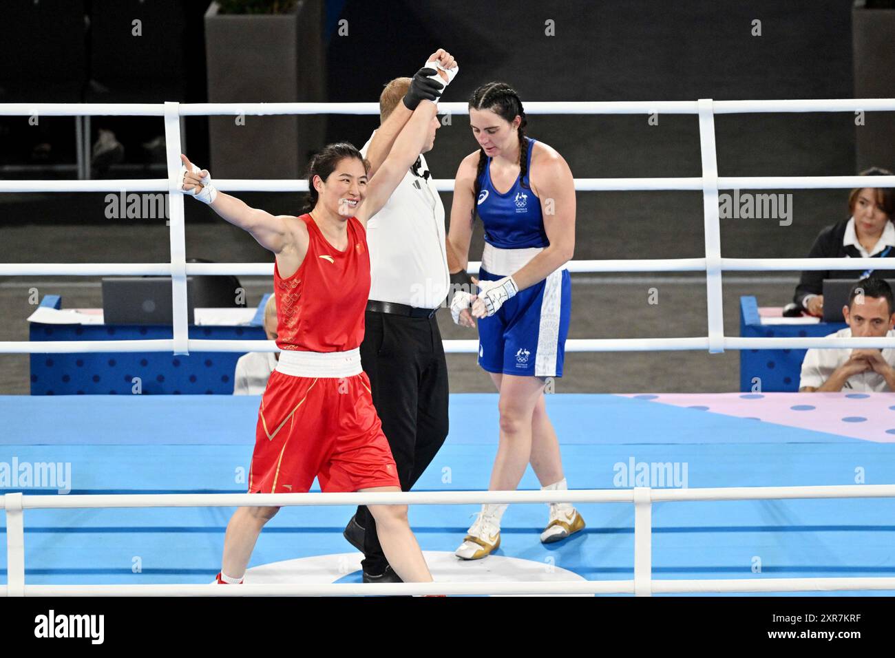 Paris, France. 08th Aug, 2024. Qian Li (CHN) vs Caitlin Parker (AUS ...