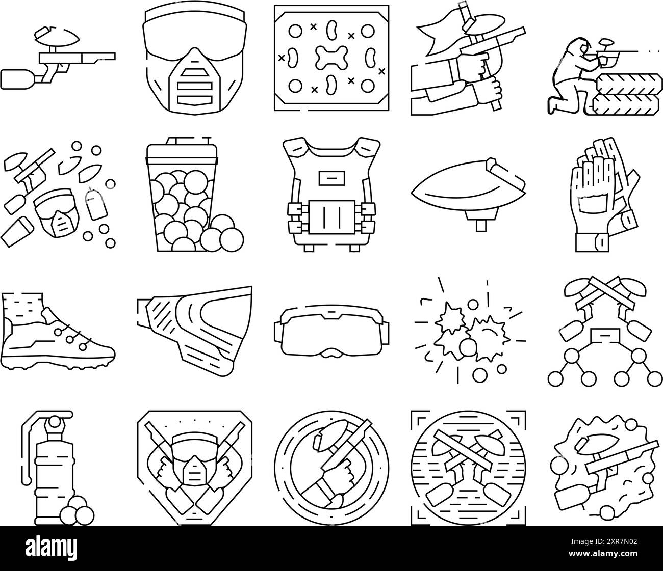 paint ball game soldier icons set vector Stock Vector Image & Art - Alamy