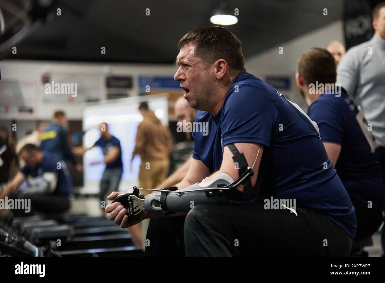 Ukrainian veteran amputated arm compete hi-res stock photography and ...