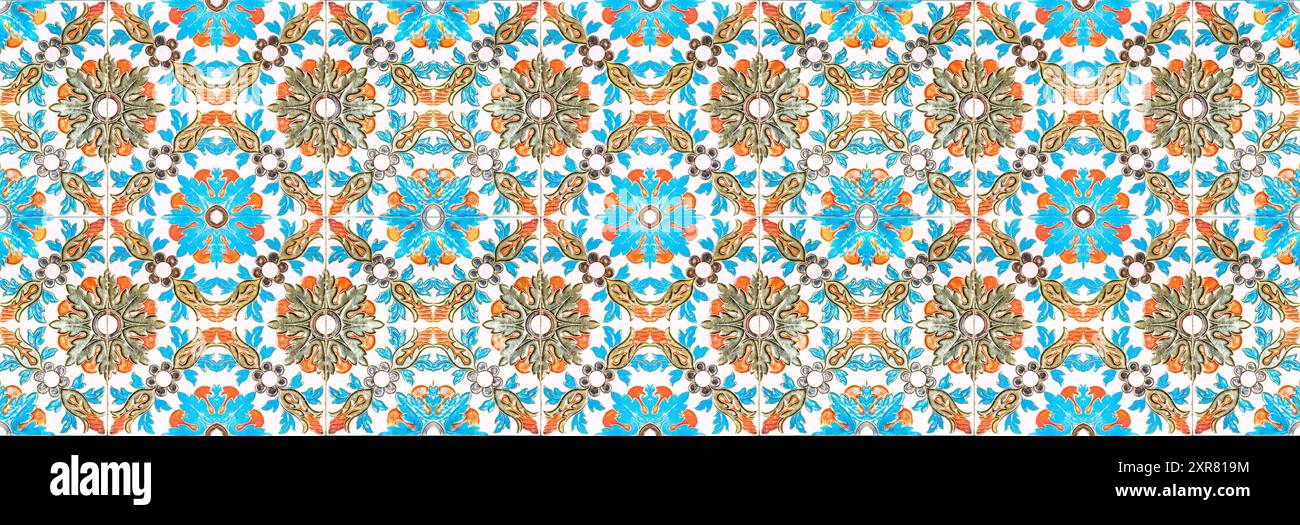 Arabic tiles pattern - Ramadan kareem mosque texture - Endless Tracery Design background. Stock Photo