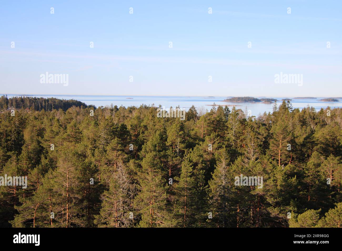 Bergön lintutorni, Espoo, Finland Stock Photo