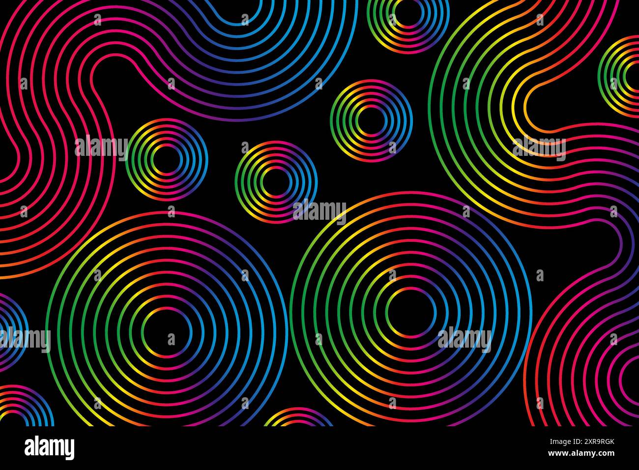 Sound waves equalizer spectrum abstract background, Radio frequency Circle audio waves. Vector illustration design elements Stock Vector