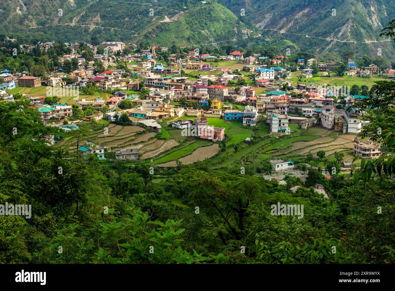 July25th2024, Himachal Pradesh, India. Experience the charm of Chowari