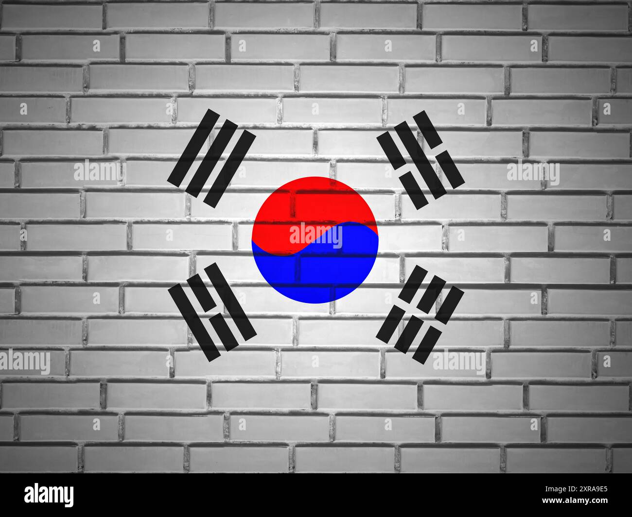 South korea flag illustration hi-res stock photography and images - Alamy