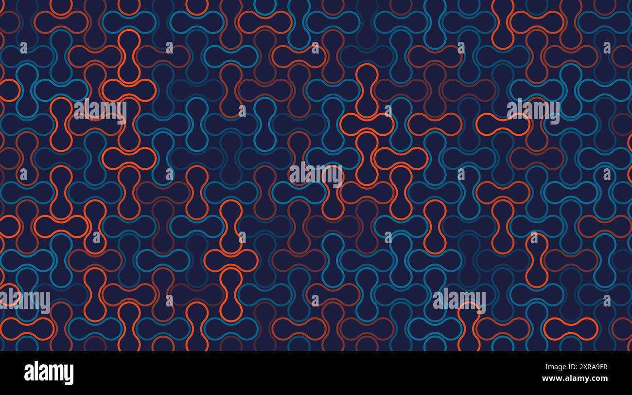 Abstract Geometric Mosaic Background Design, Metaballs Pattern in Editable Vector Format Stock Vector