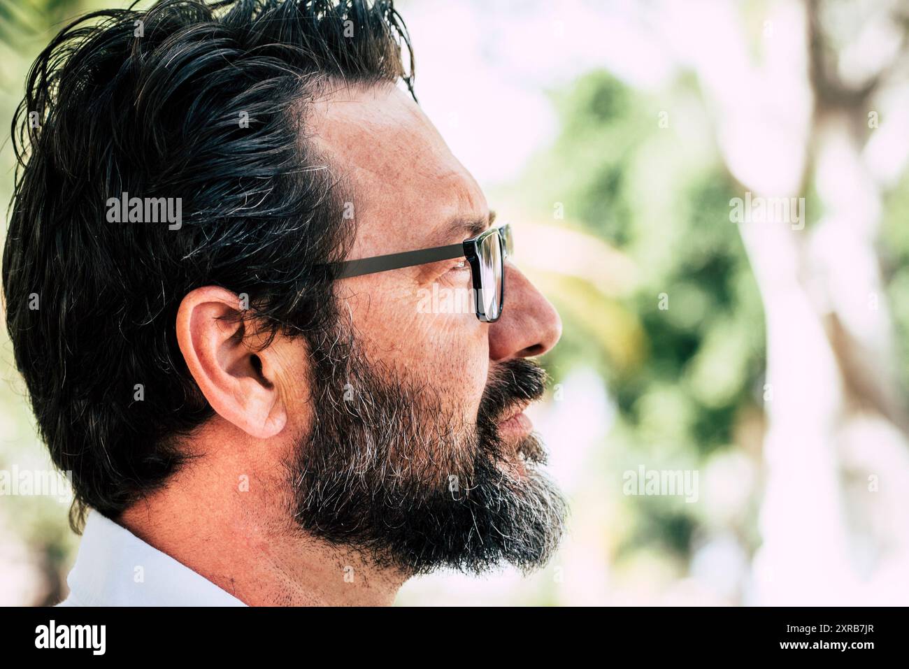 Defocused portrait serious man hi-res stock photography and images - Alamy