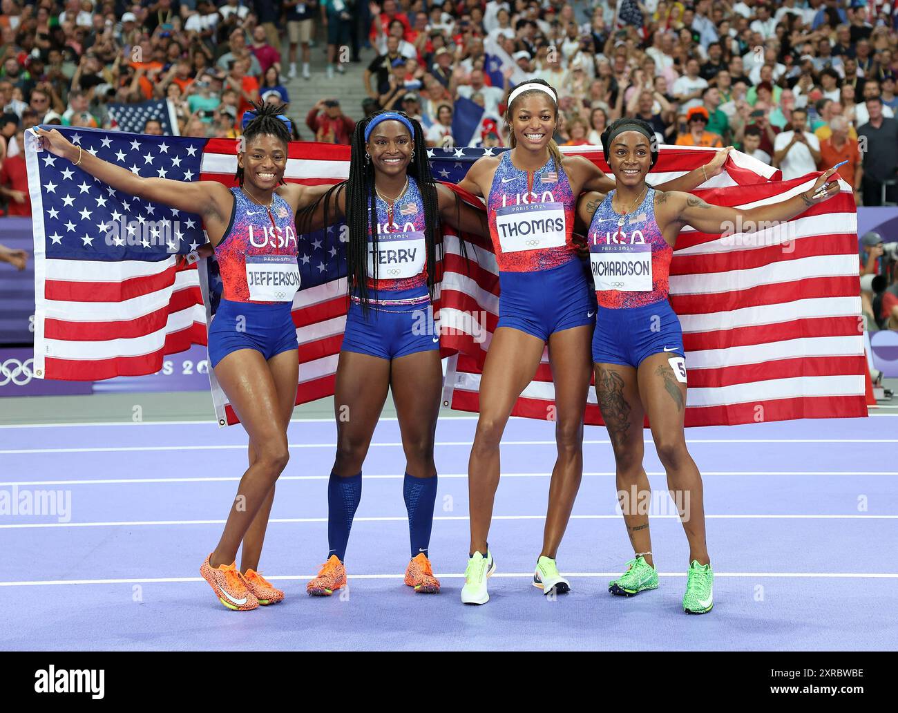 Paris France 9th Aug 2024 Melissa Jefferson Twanisha Terry paris-france-9th-aug-2024-melissa-jefferson-twanisha-terry