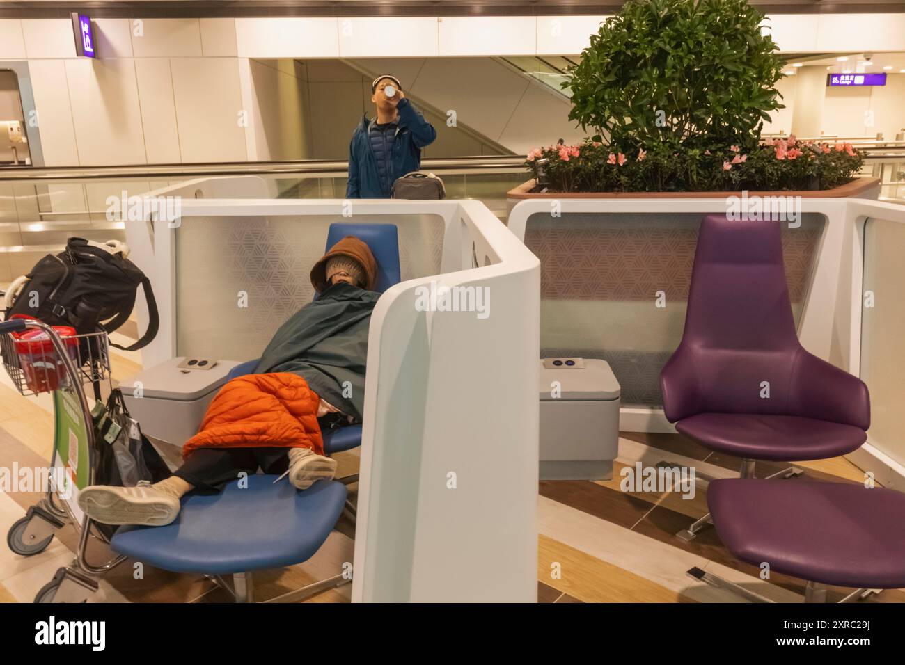 China, Hong Kong, Lantau Island, Hong Kong International Airport ...