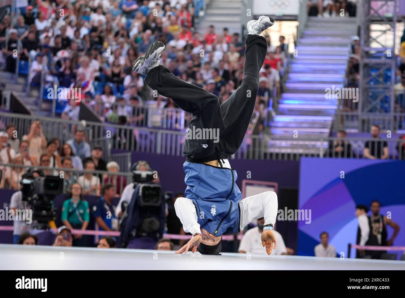 Lithuania's Dominika Banevic, known as B-Girl Nicka, competes during