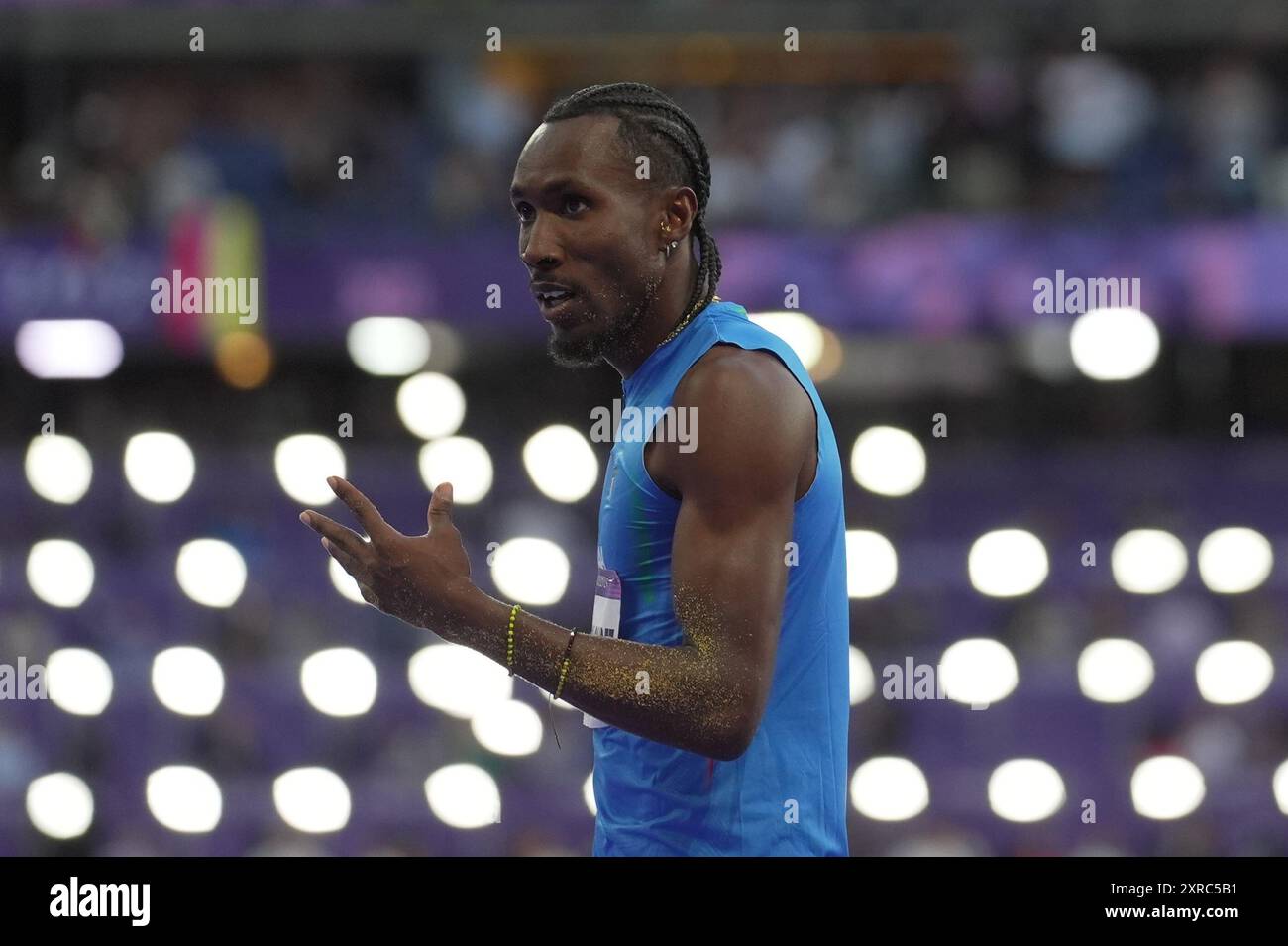 Parigi, France. 09th Aug, 2024. Andy Diaz Fernandez during Men's Triple