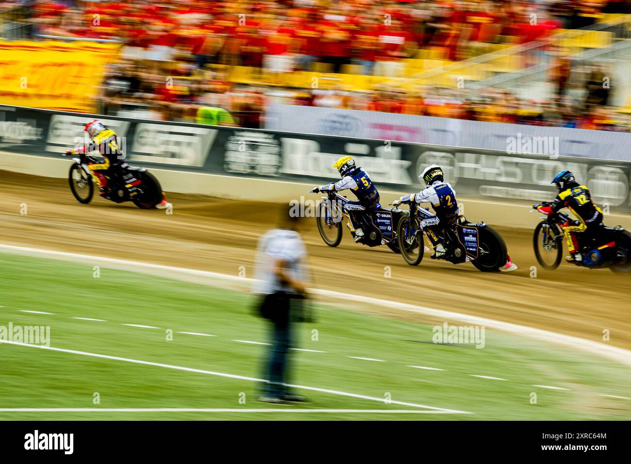 Wroclaw, Lower Silesia, Poland. 9th Aug, 2024. BARTOSZ ZMARZLIK during a match of the Speedway PGE Ekstraliga is between WTS Sparta Wroclaw and Motor Lublin, August 9, 2024. Wroclaw, Poland. In photo: (Credit Image: © Mateusz Birecki/ZUMA Press Wire) EDITORIAL USAGE ONLY! Not for Commercial USAGE! Stock Photo