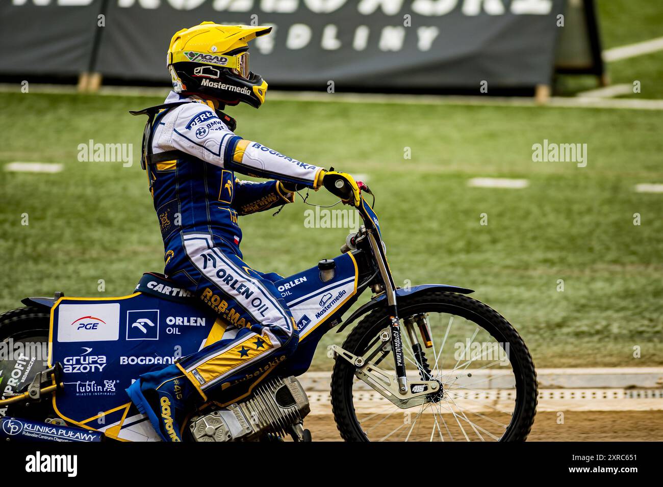 Wroclaw, Lower Silesia, Poland. 9th Aug, 2024. BARTOSZ ZMARZLIK during a match of the Speedway PGE Ekstraliga is between WTS Sparta Wroclaw and Motor Lublin, August 9, 2024. Wroclaw, Poland. In photo: (Credit Image: © Mateusz Birecki/ZUMA Press Wire) EDITORIAL USAGE ONLY! Not for Commercial USAGE! Stock Photo