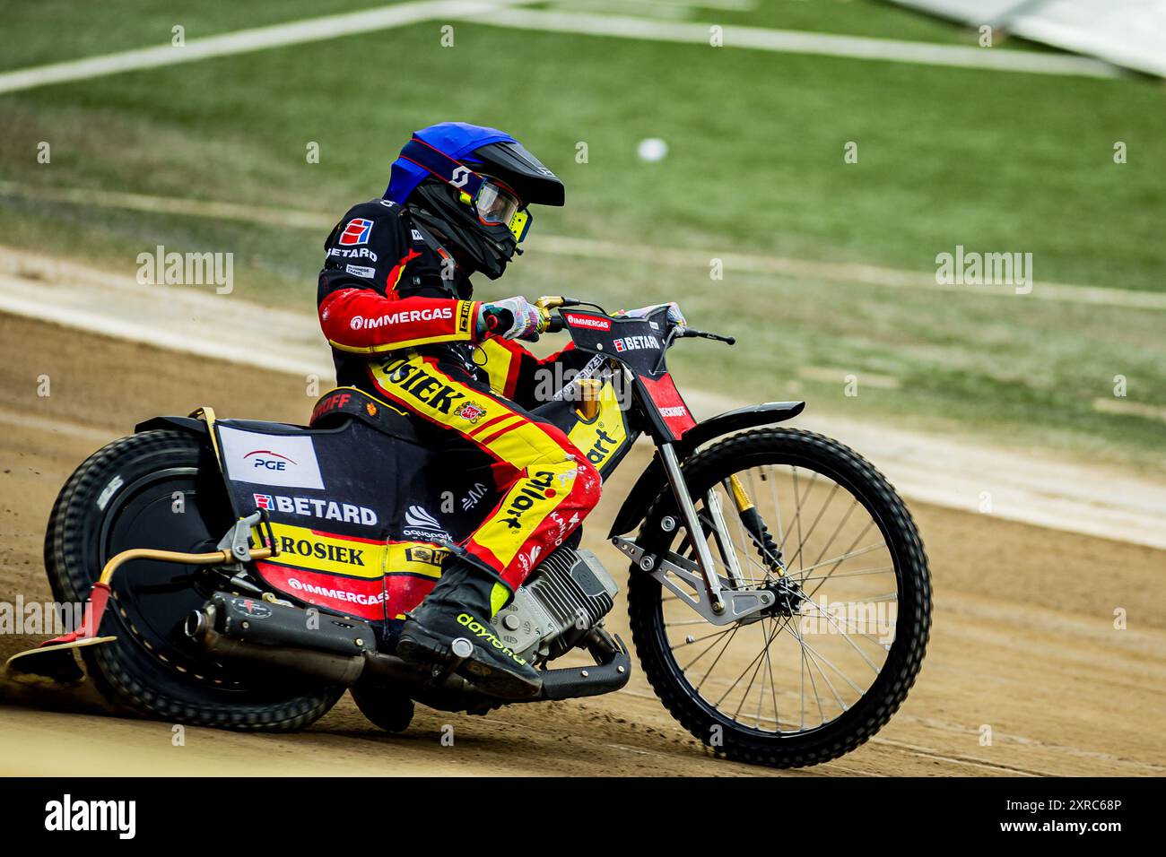 Wroclaw, Lower Silesia, Poland. 9th Aug, 2024. MARCEL KOWOLIK during a match of the Speedway PGE Ekstraliga is between WTS Sparta Wroclaw and Motor Lublin, August 9, 2024. Wroclaw, Poland. In photo: (Credit Image: © Mateusz Birecki/ZUMA Press Wire) EDITORIAL USAGE ONLY! Not for Commercial USAGE! Stock Photo