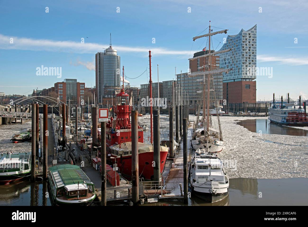 Europe, Germany, Hanseatic City of Hamburg, Sports Boat Harbor, Old ...