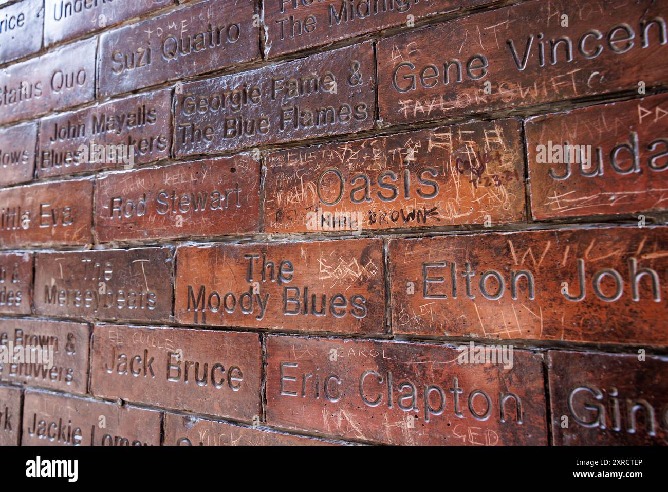 A General view (GV) of the Cavern Wall of Fame at Cavern Pub on Matthew