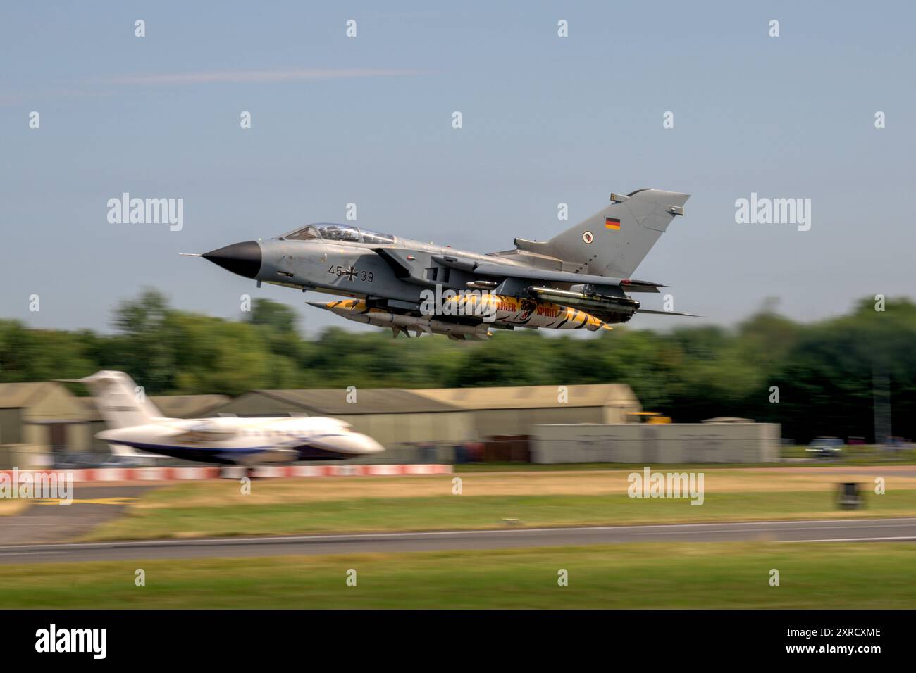 German Air Force Tornado IDS arrival at the Royal International Air Tattoo 2024 Stock Photo