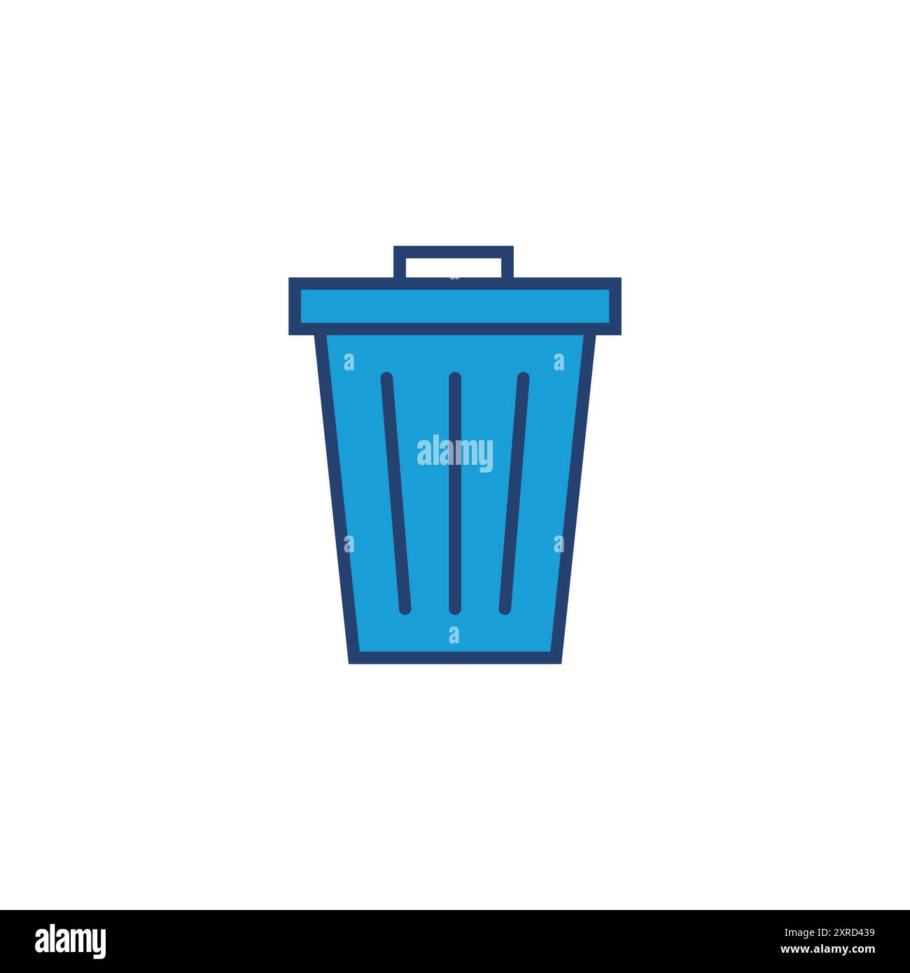 Trash icon vector. trash can icon. delete icon vector. garbage Stock Vector