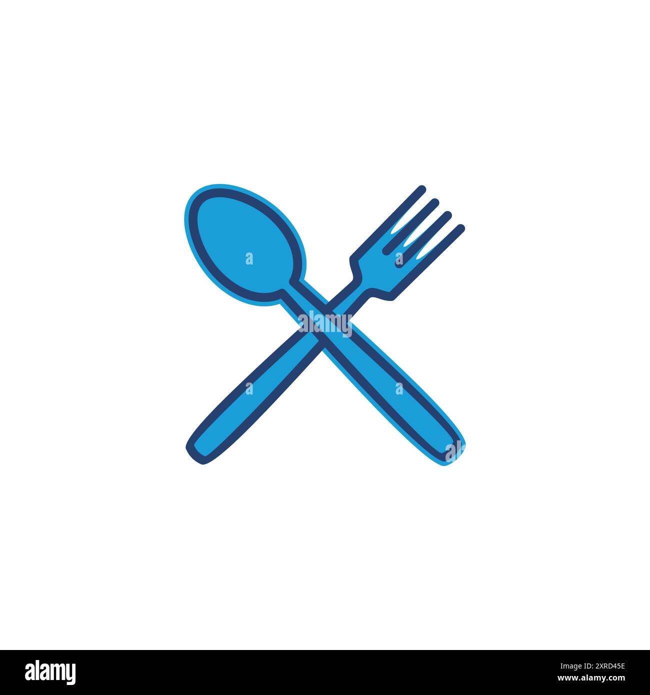 spoon and fork icon vector. spoon, fork and knife icon vector. restaurant icon Stock Vector