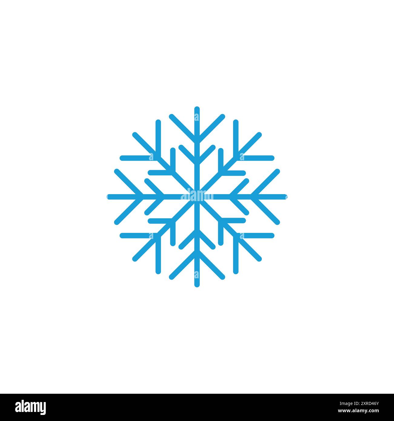 Snow icon vector. snowflake icon vector Stock Vector