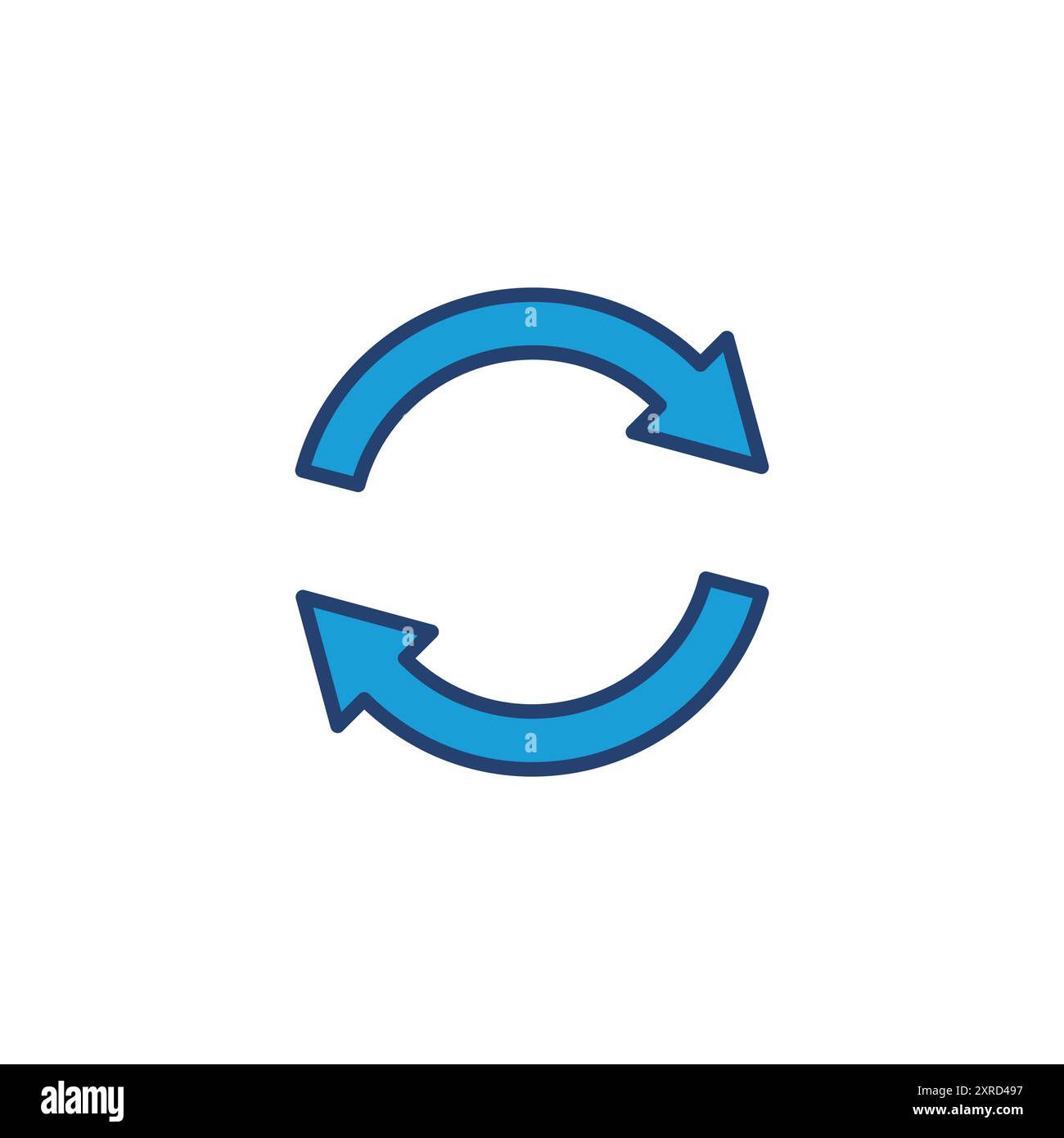 Refresh icon vector. Reload icon vector. Update icon. Stock Vector