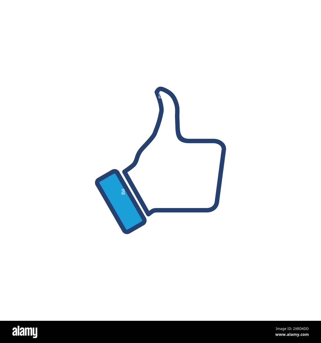 Thumbs up icon vector. Hand like. Like icon vector. Stock Vector