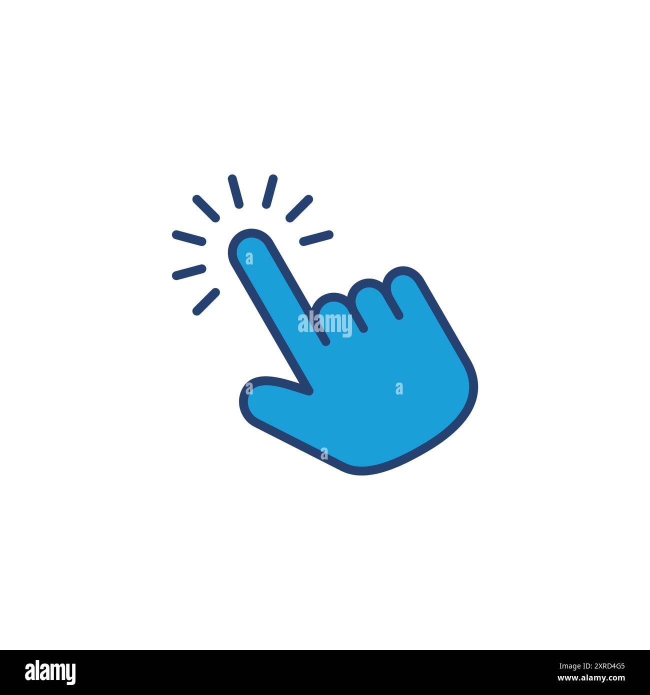 Hand cursor icon. cursor icon vector. hand cursor icon click Stock ...