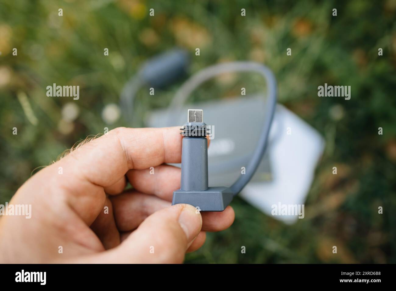 Ffrankfurt, Germany - Jun 15, 2023: A connection module for the ...