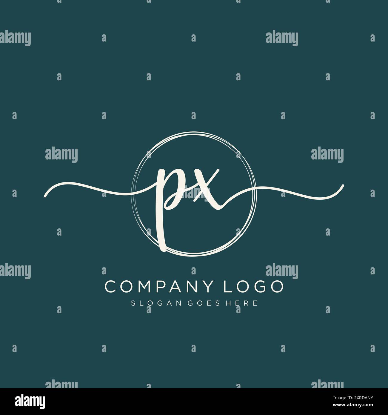 PX Initial Handwriting Logo Design Stock Vector Image & Art - Alamy
