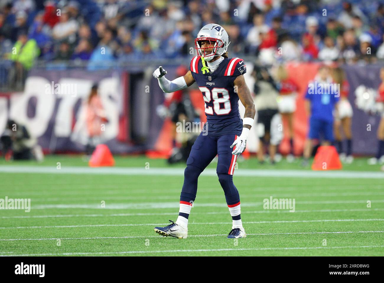 August 8, 2024; Foxborough, MA, USA; New England Patriots cornerback ...