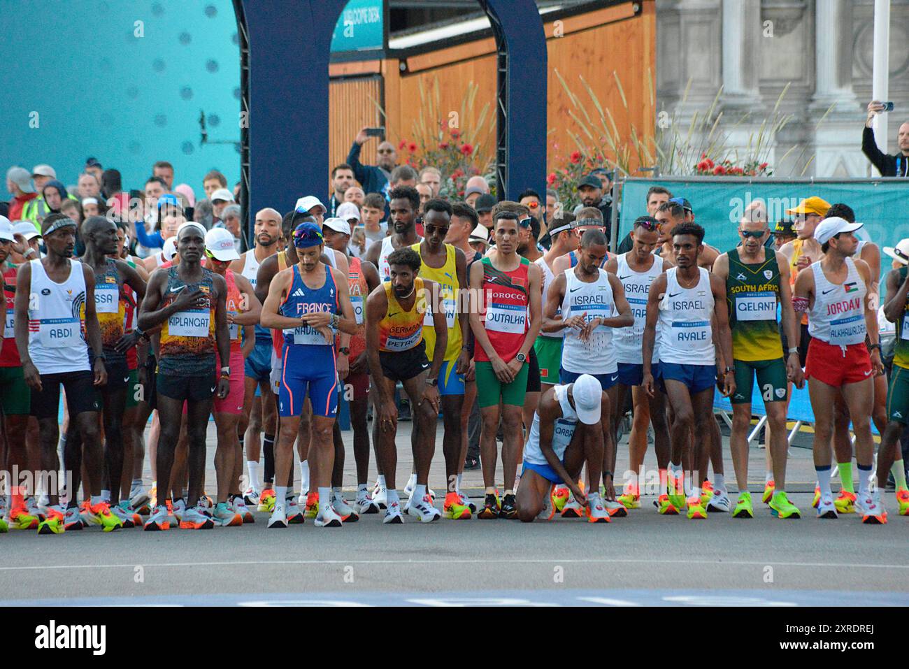 Before the Start during Men's Marathon, Olympic Games Paris 2024 in