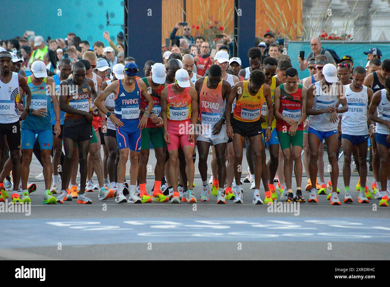 Before the Start during Men's Marathon, Olympic Games Paris 2024 in