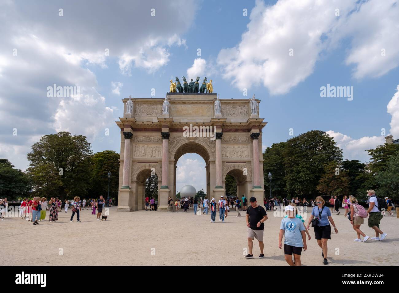 Paris, France - August 2, 2024 : View of the Triumphal Arch of the ...