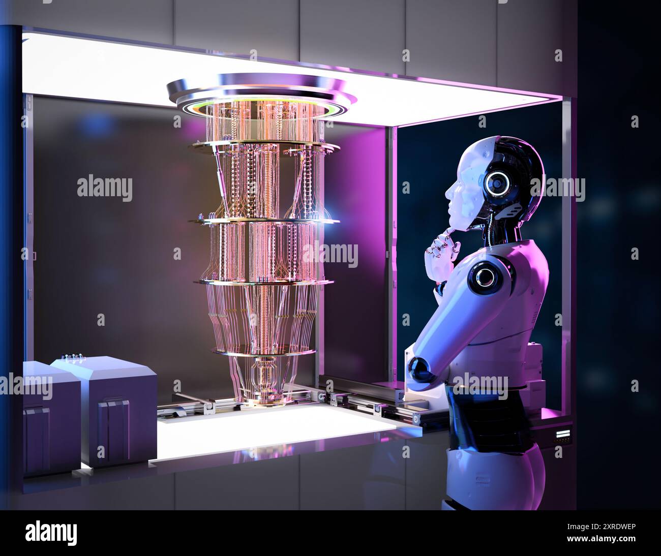 Quantum machine learning technology with 3d rendering cognitive ...
