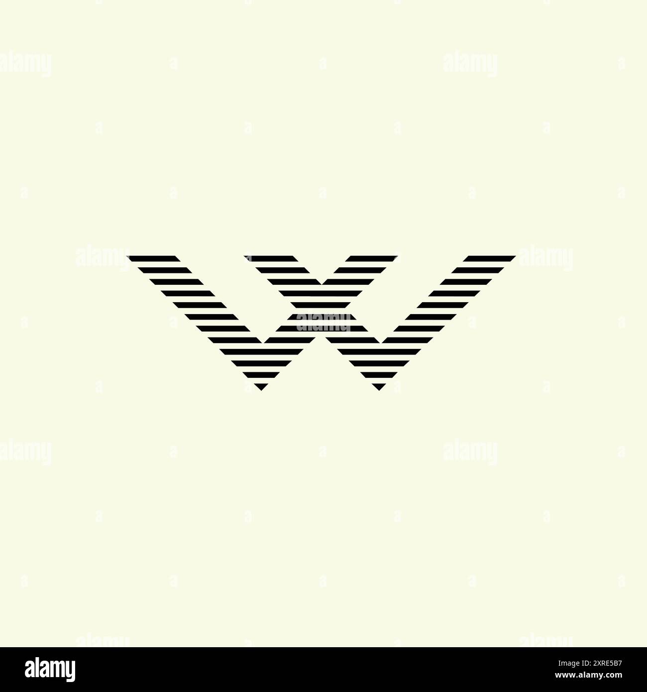 Creative Unique Black and White line W Logo Stock Vector Image & Art ...