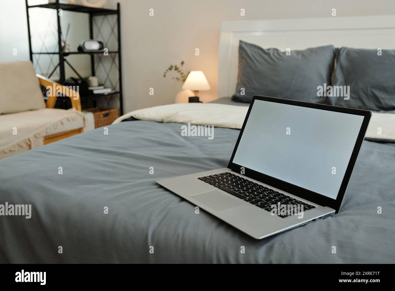 Relax work in bed hi-res stock photography and images - Alamy