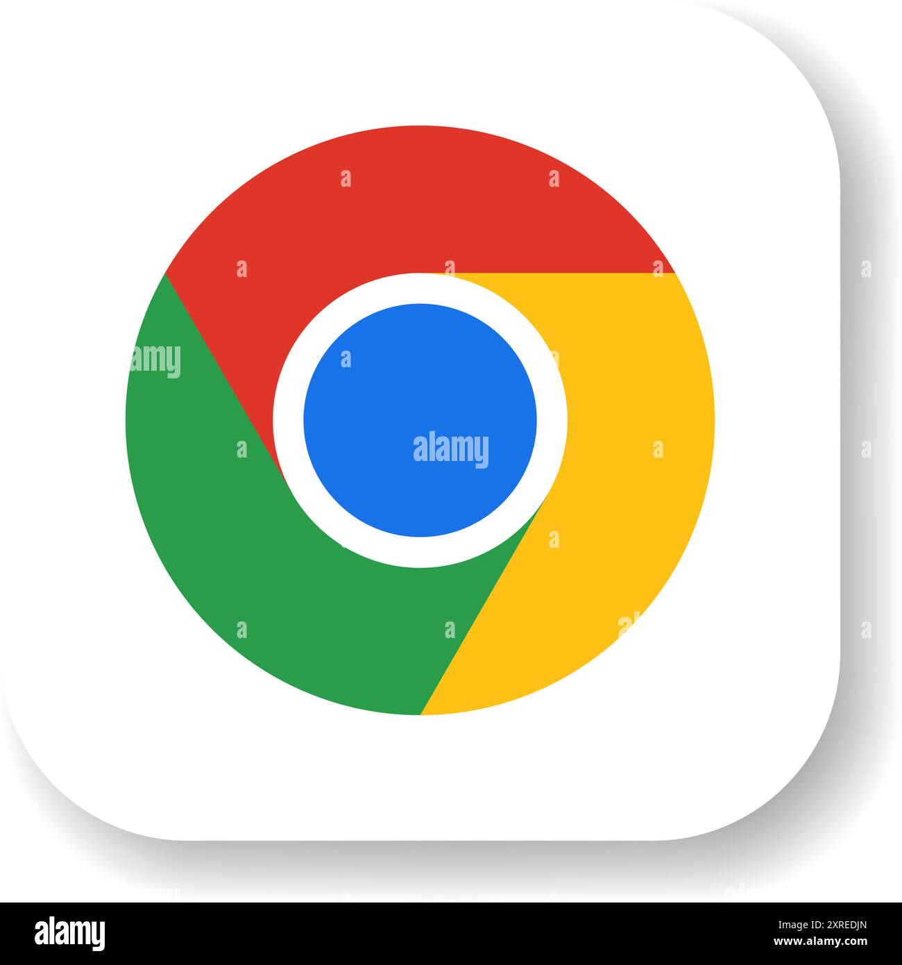 Google Chrome app logo icon. Popular internet browser icon. Editorial ...