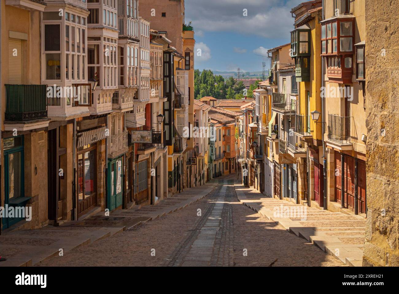 Balborraz Street in Zamora, Spain, is a picturesque, sloping alley