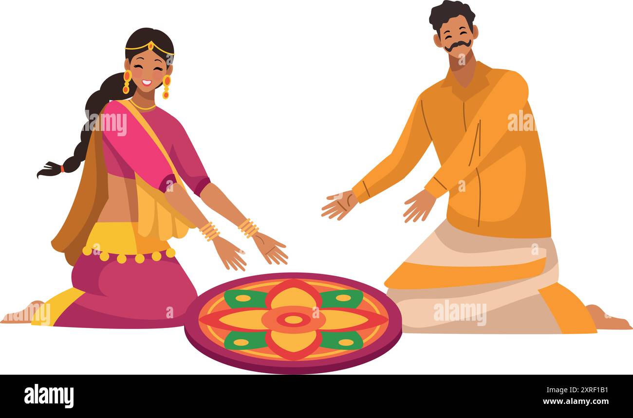 Hindu Couple In Onam Harvest Festival Stock Vector Image Art Alamy hindu-couple-in-onam-harvest-festival-stock-vector-image-art-alamy