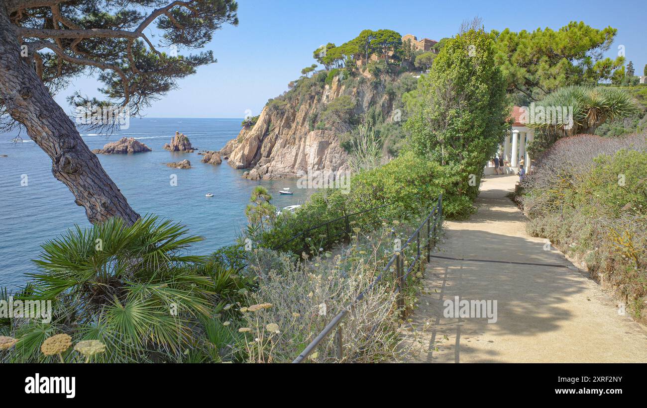 Blanes Spain 10 Aug 2024 Meditarranean Sea Views From The 