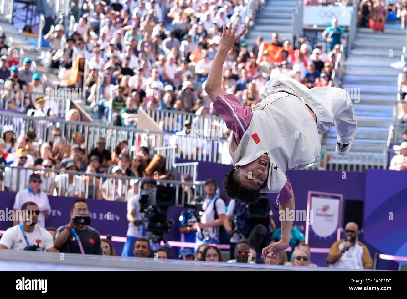 China's Xiangyu Qi, known as B-Boy Lithe-Ing competes during the B-Boys ...