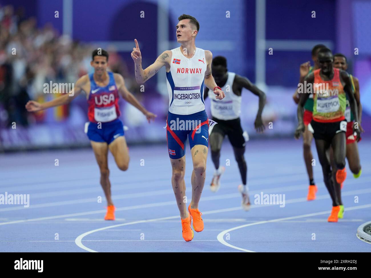 Paris, France. 10th Aug, 2024. Jakob Ingebrigtsen of Norway 