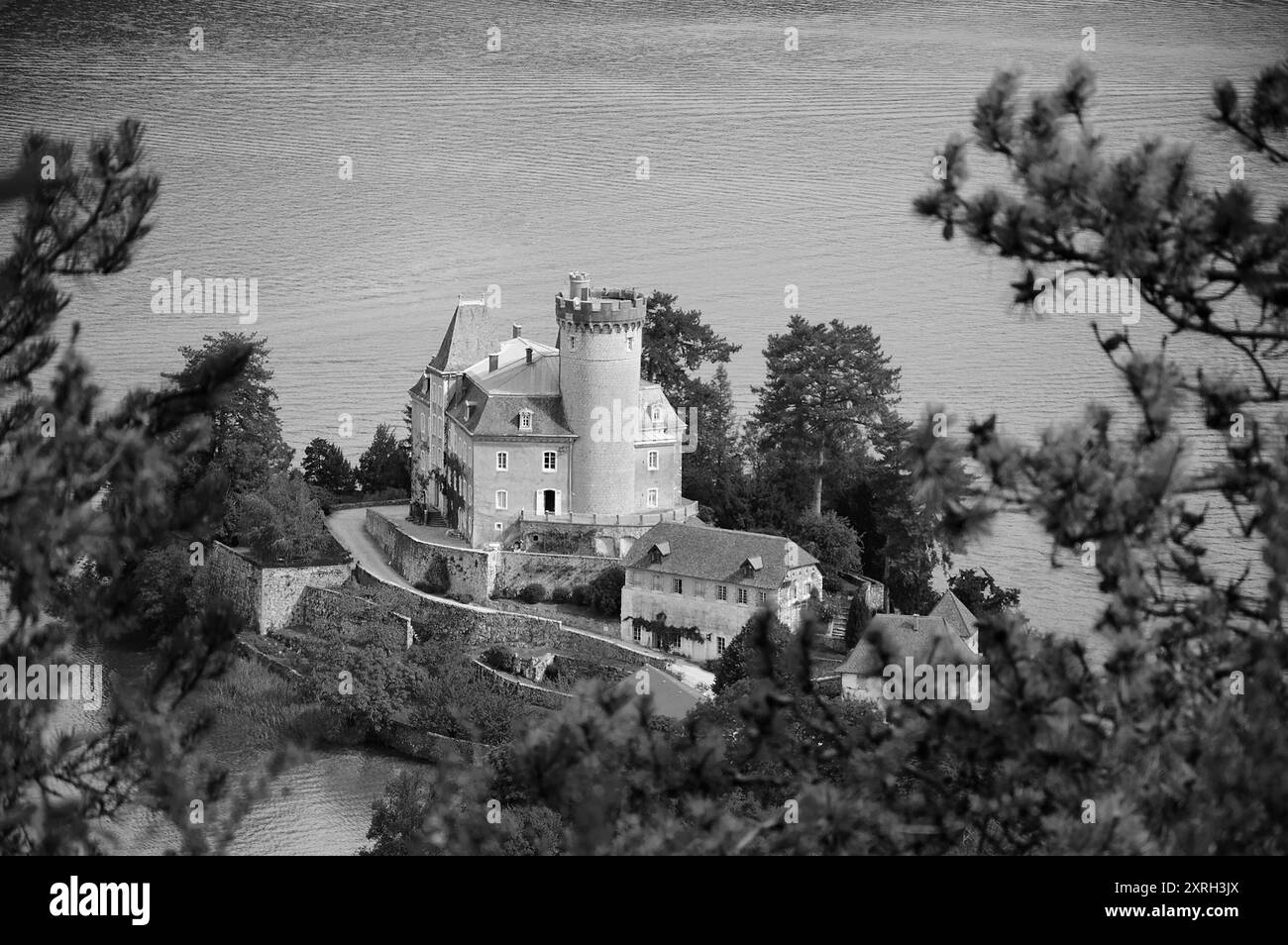 Castle of Duingt at Annecy Lake (known as Europe's cleanest lake ...