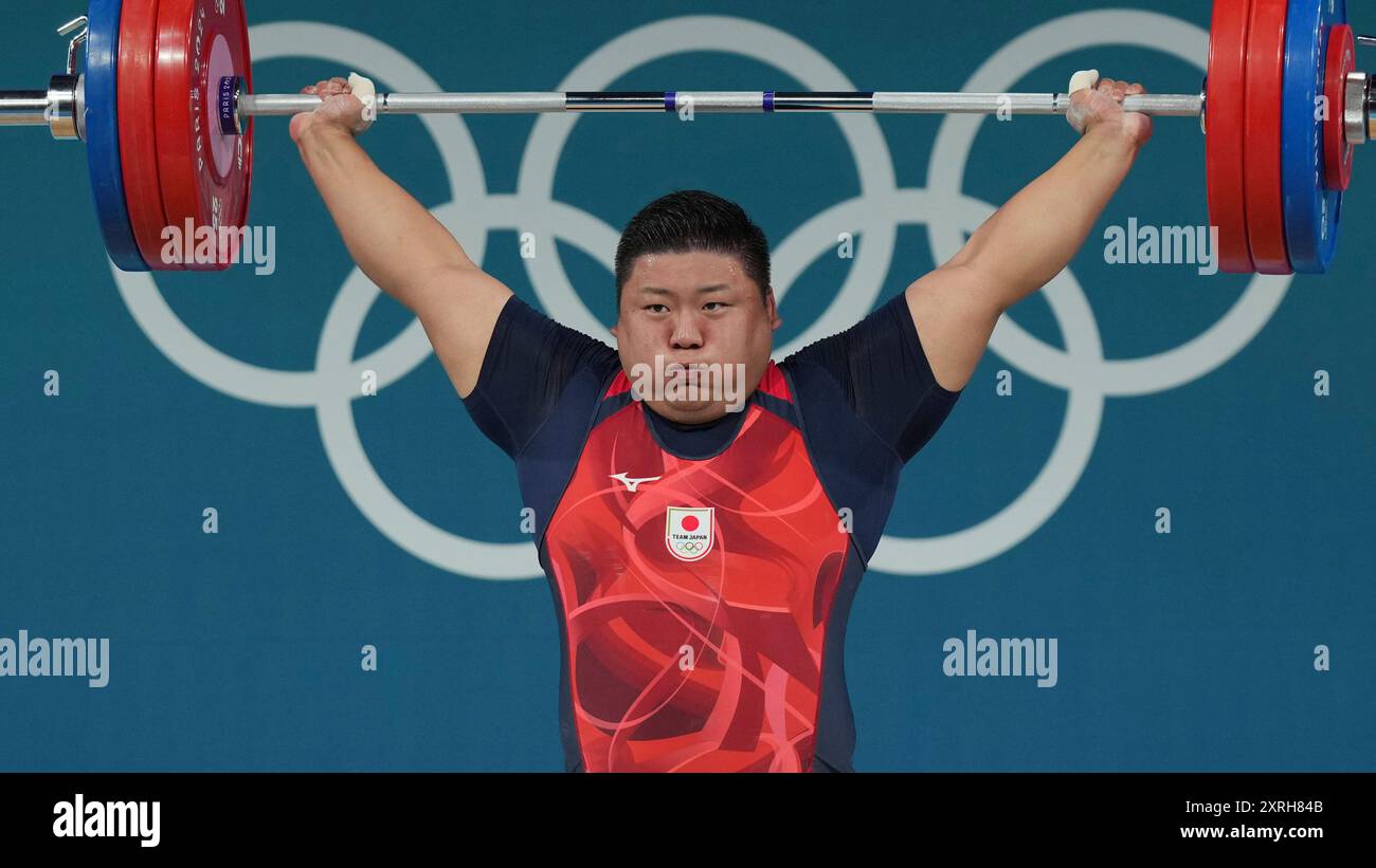 Eishiro Murakami of Japan competes during the men's +102kg ...