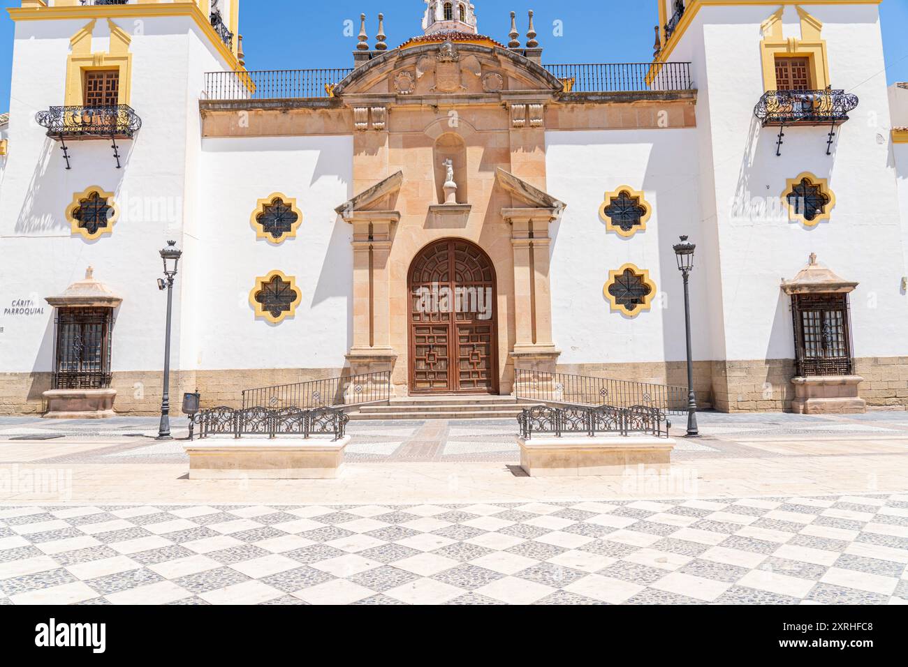 The stunning facade of the Church of Nuestra Señora de la Merced in ...