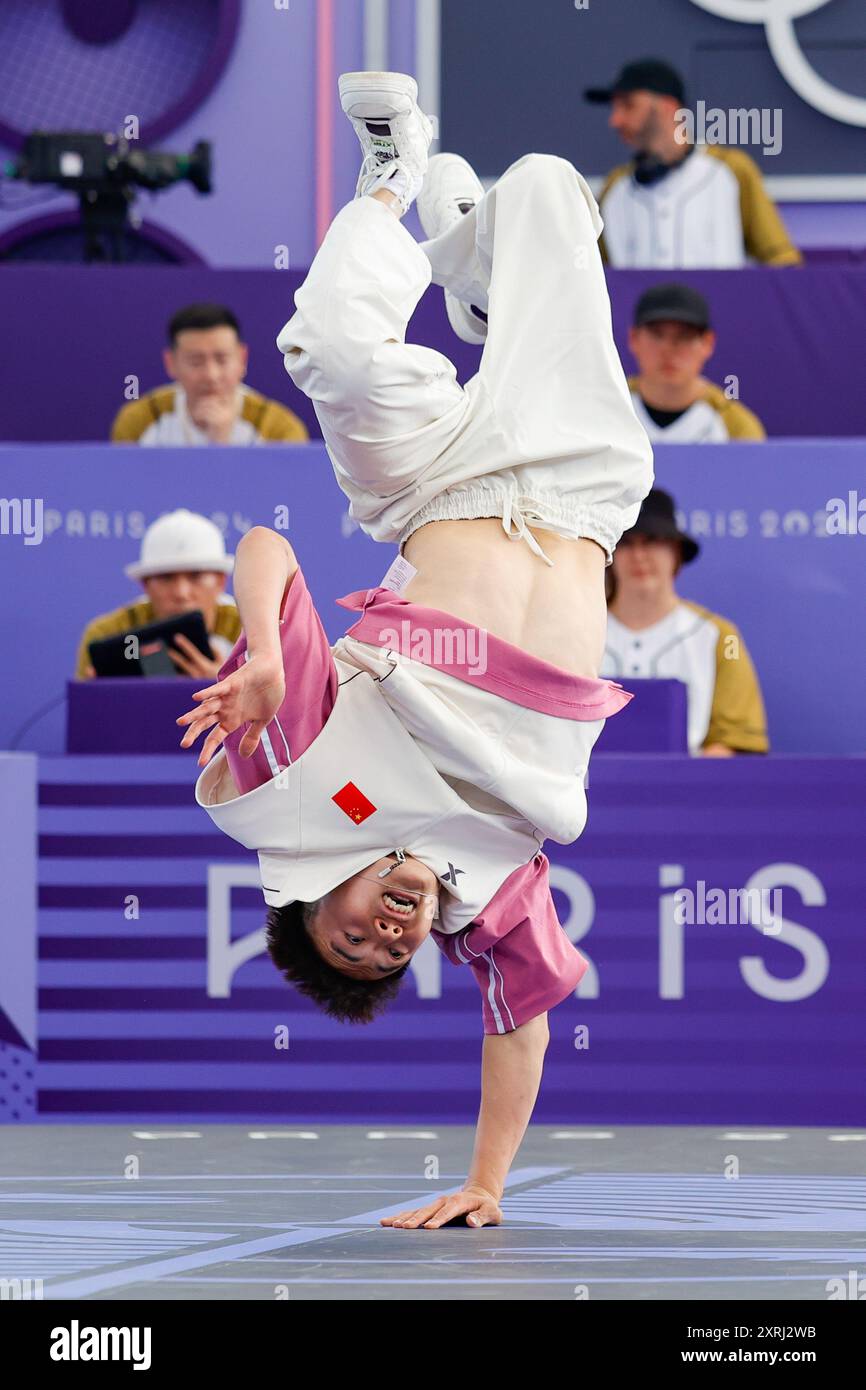 Paris, France. 10th Aug, 2024. Qi Xiangyu of China, known as B-Boy ...
