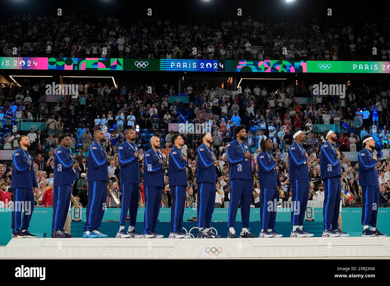 Team USA Listen To The National Anthem After Winning The Gold Medal team-usa-listen-to-the-national-anthem-after-winning-the-gold-medal