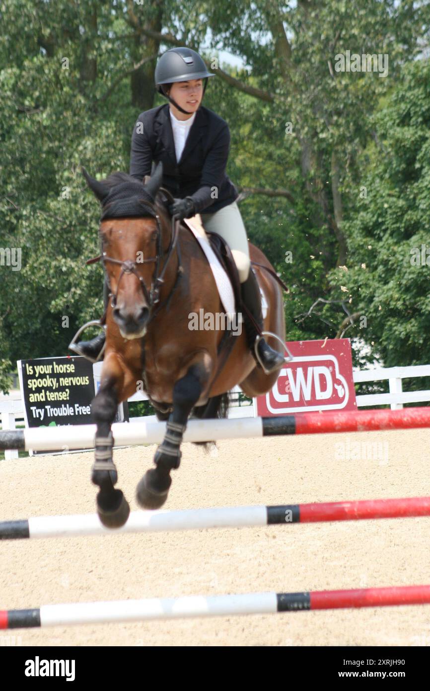 Bluegrass Festival Horse Show 2023 held at Kentucky Horse Park, Lexington, Kentucky, USA Stock Photo